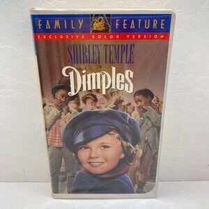 Vintage Shirley Temple In Dimples VHS Clamshell Feature Exclusive Color Version